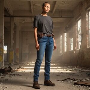 Vintage Levis 515 Straight Bootcut Leg Jeans Womens 10 Medium Wash Denim